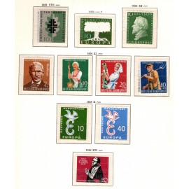 1956-2000 Vesttyskland - Nær komplet samling - Frimærke - Postfrisk og Stemplet.